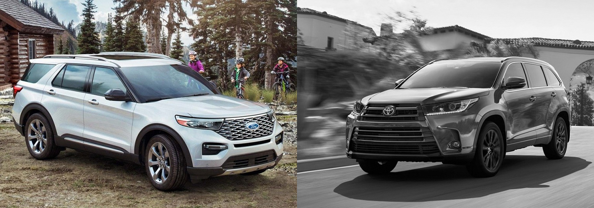 2020 Ford Explorer vs 2020 Toyota Highlander in Napa CA