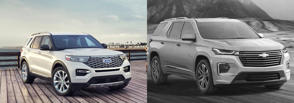 2021 Ford Explorer vs 2021 Chevrolet Traverse