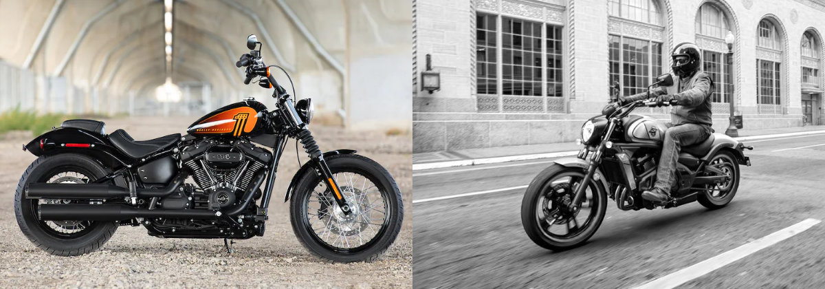 2021 Harley-Davidson® Street Bob® vs 2022 Kawasaki VULCAN® S - Portland ME
