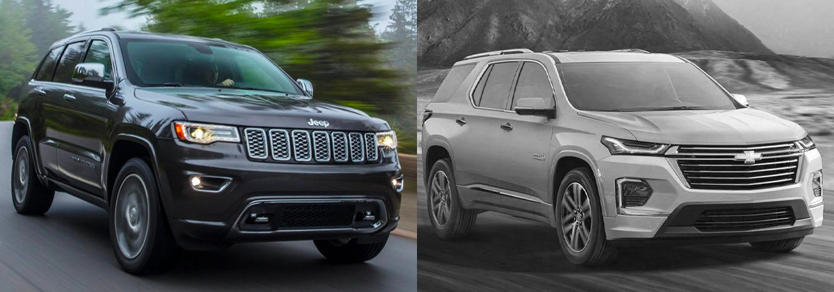 2021 Jeep Grand Cherokee vs 2021 Chevrolet Traverse in Fort Myers FL